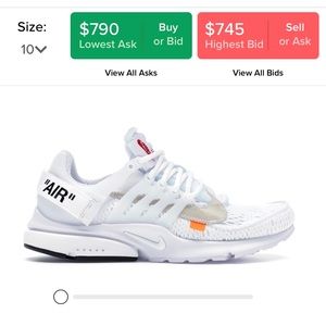 Nike air presto off white (white)
